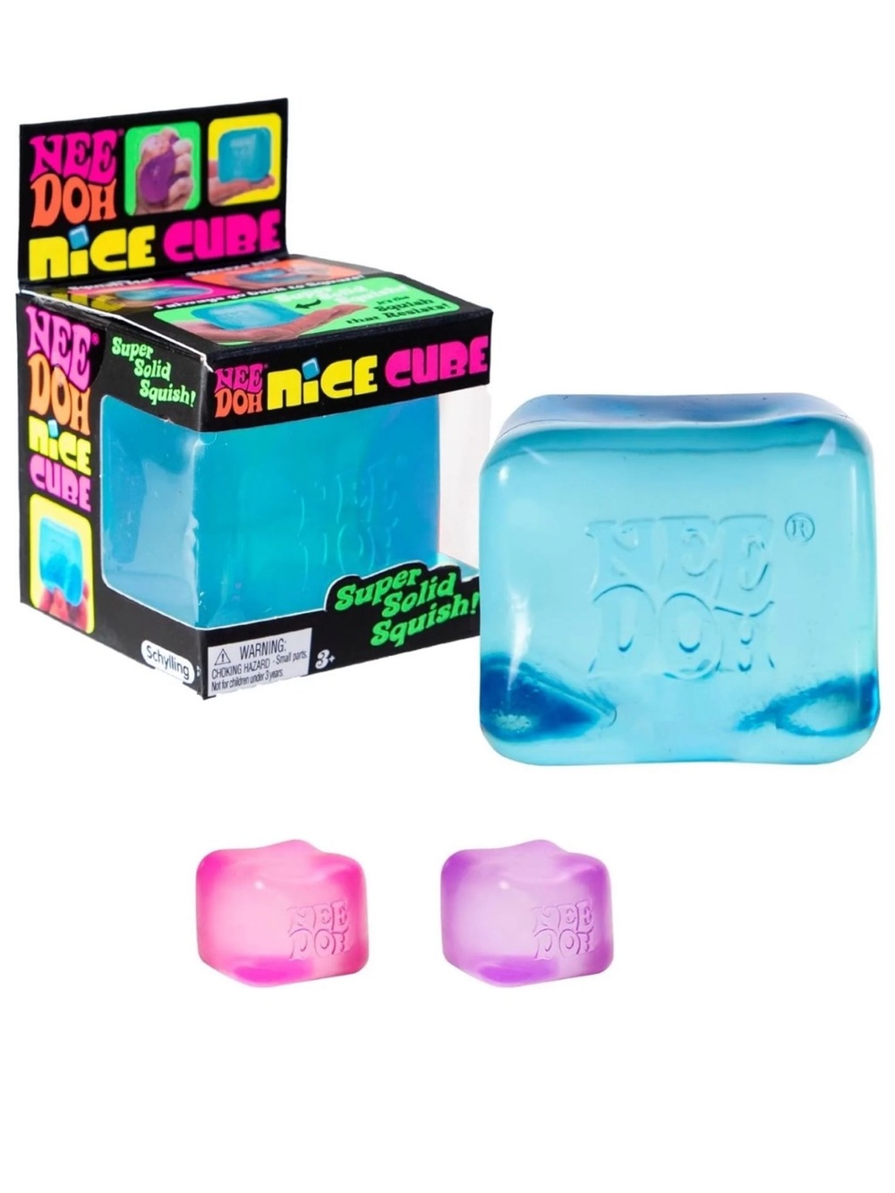 Needoh Squishy Nice Cube - Blue